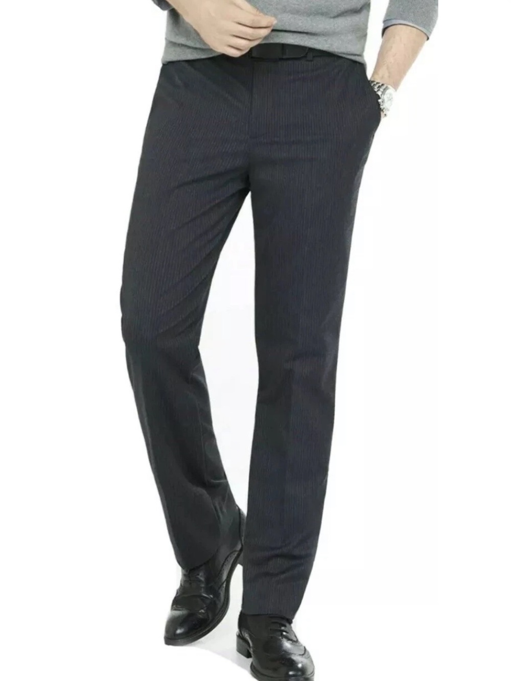 Express Men’s Producer Slim Fit Dress Pants - Charcoal